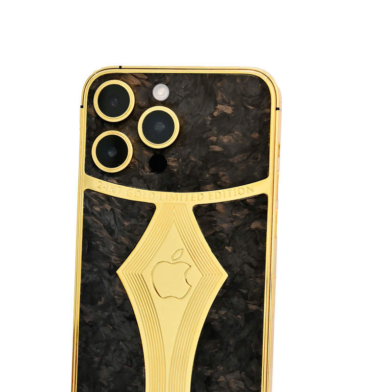 Caviar Luxury 24K Gold Customized iPhone 14 Pro 256 GB Carbon Fiber Limited, UAE Version